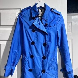 Burberry Bright Blue Trench Coat